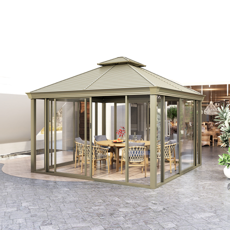 360*360CM outdoor polycarbonate green house