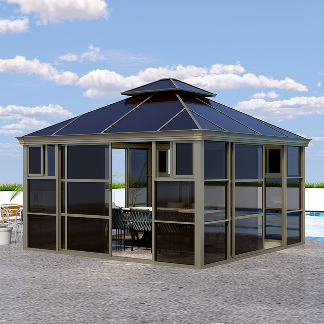 400*400CM Aluminum PC House Gazebo