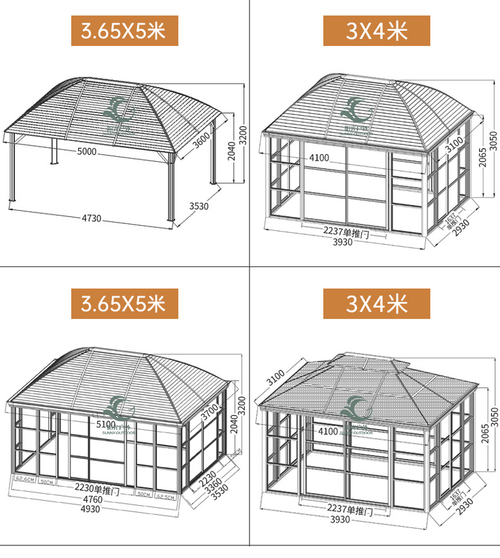 360*500cm Garden Shed Storage House Gazebo 