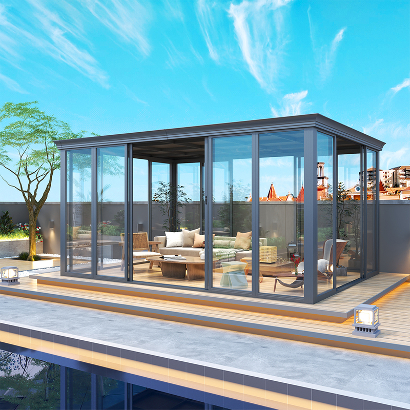 Luxury Outdoor Flat Top Sunroom House