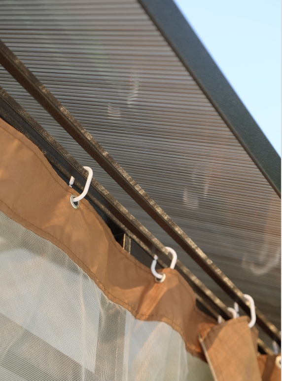 300*400CM Steel Gazebo with Seat and Table