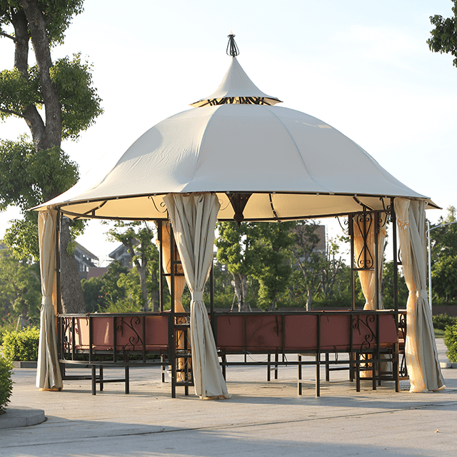 Luxury Gazebo with Seating/Curtain and Mosquito Net