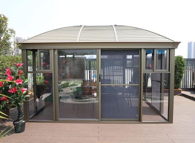 300*400CM Transparent House with Sliding Doors