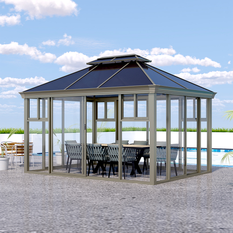 300*400CM Solid Polycarbonate Sun House Shade