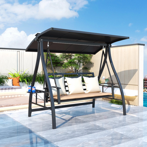 Patio Aluminum Swing Chair Three Seater