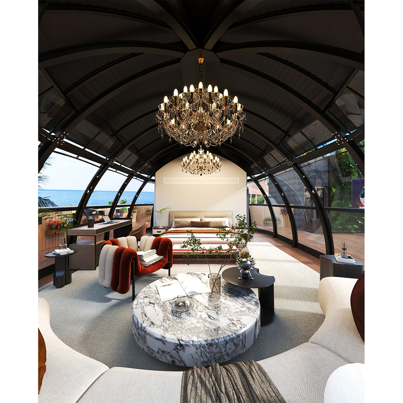 UFO Luxury Sunroom Futuristic Outdoor Living House
