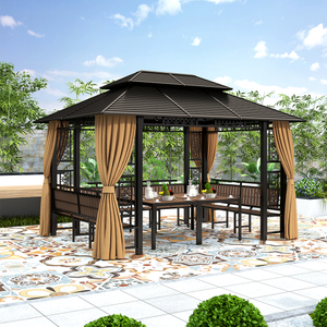 Iron Gazebo with Seat and Table 300*400CM