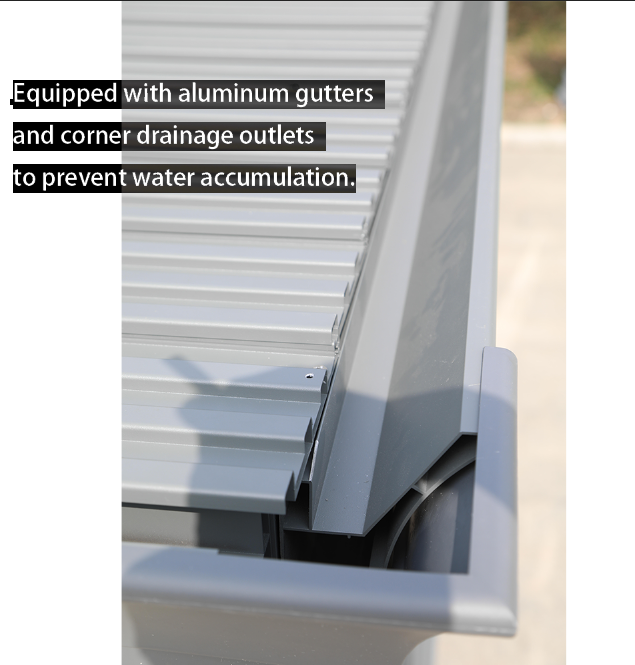 Flat Roof Top Sunroom House Gazebo with Sliding Doors