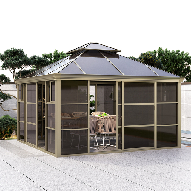 400*400CM Aluminum PC House Gazebo